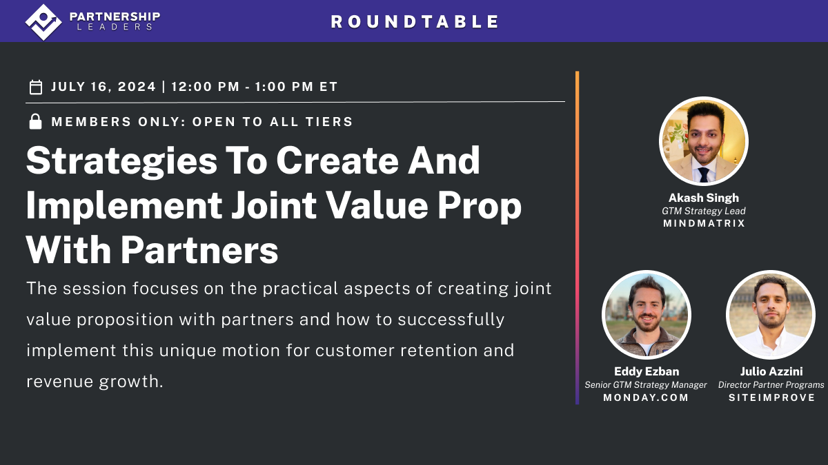 Strategies To Create And Implement Joint Value Prop With Partners-1