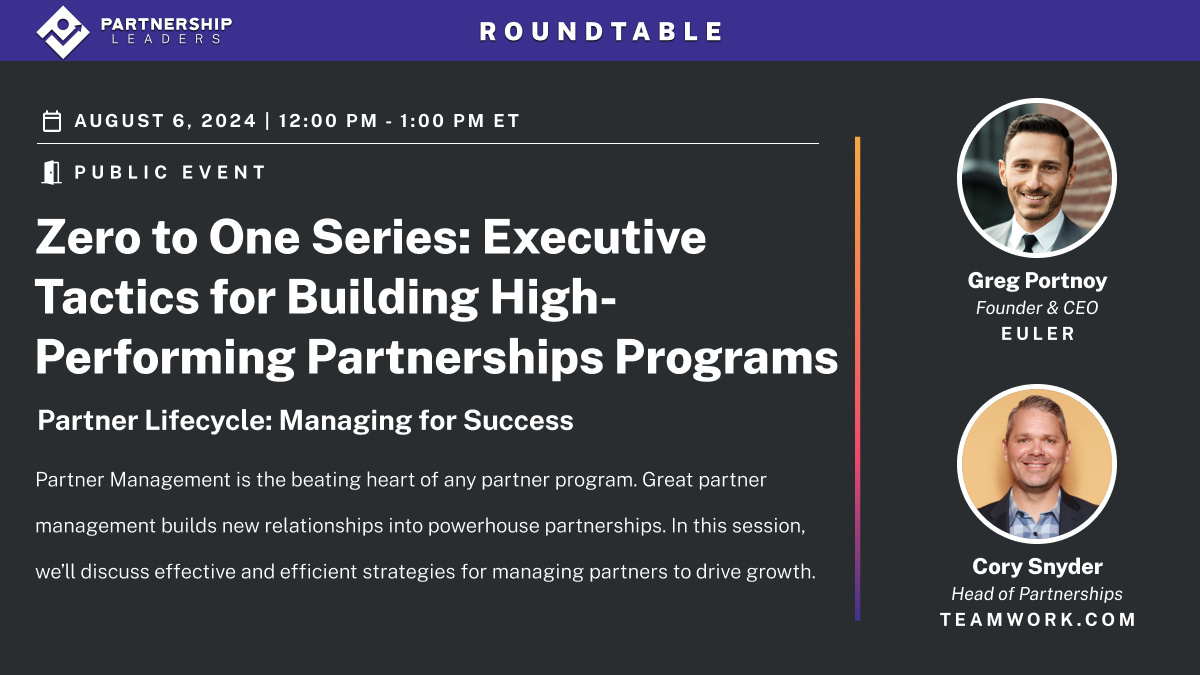 Zero to One Series_ Partner Lifecycle_ Managing for Success